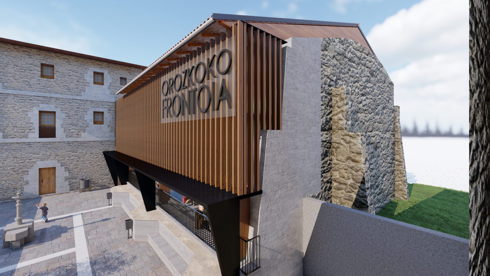 Frontón de Orozko: cerramiento del frontón de Orozko