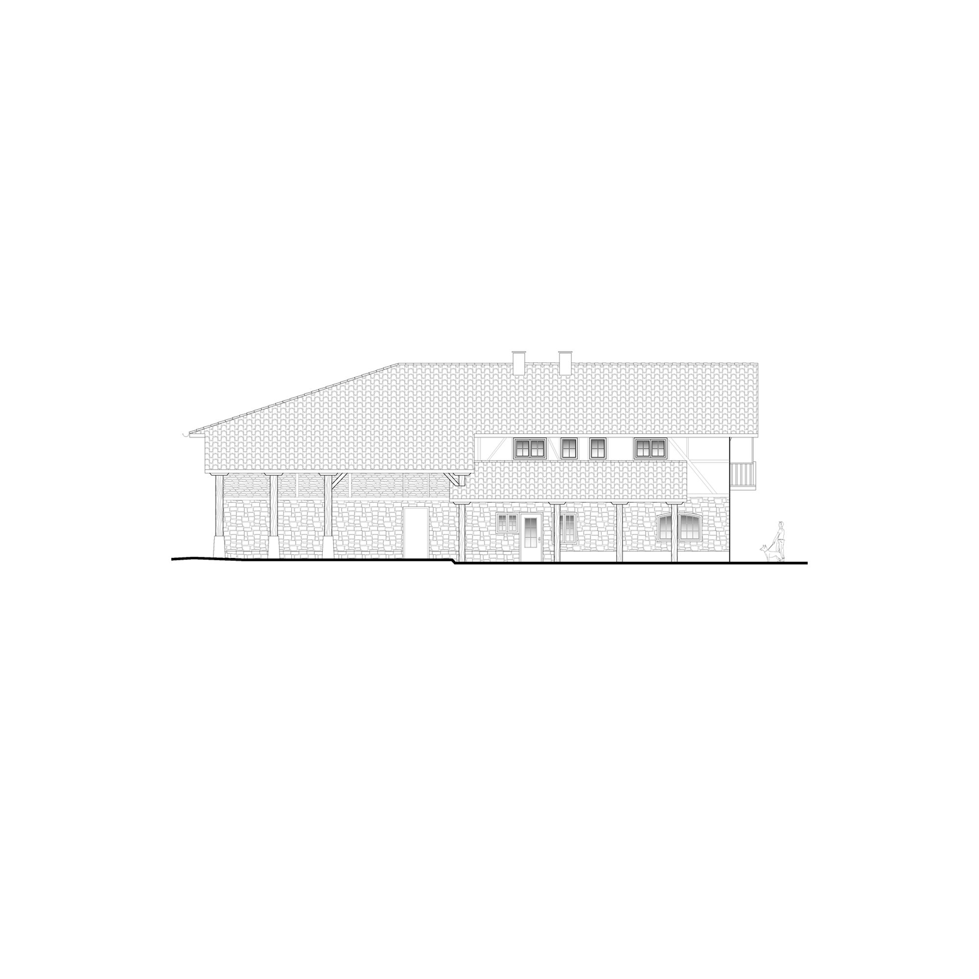 Plano del proyecto Caserío Pagai Goikoa: rehabilitación del caserío Pagai Goikoa en Muxika