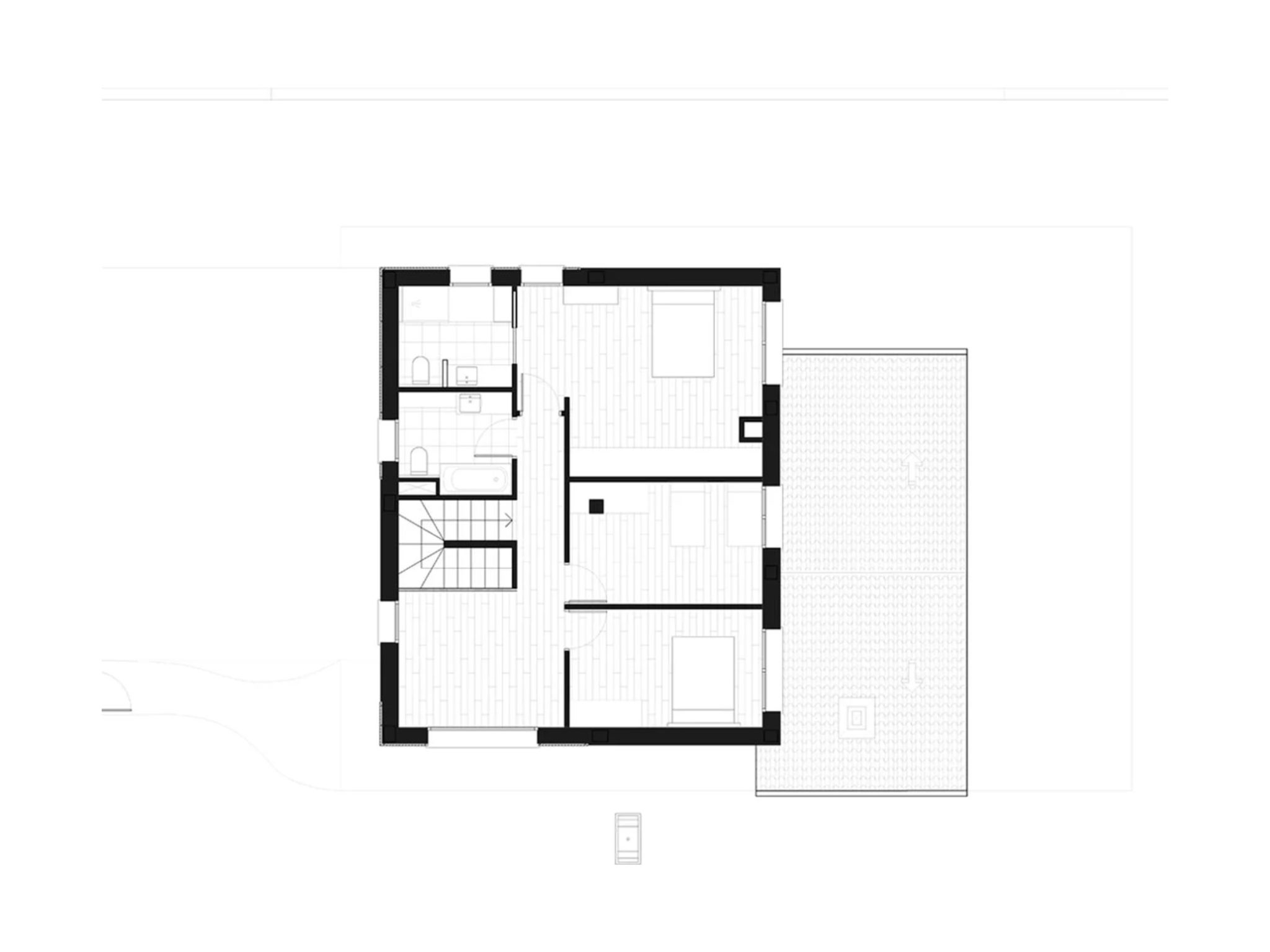 Plano del proyecto Proyecto EC: vivienda unifamiliar en Mungia