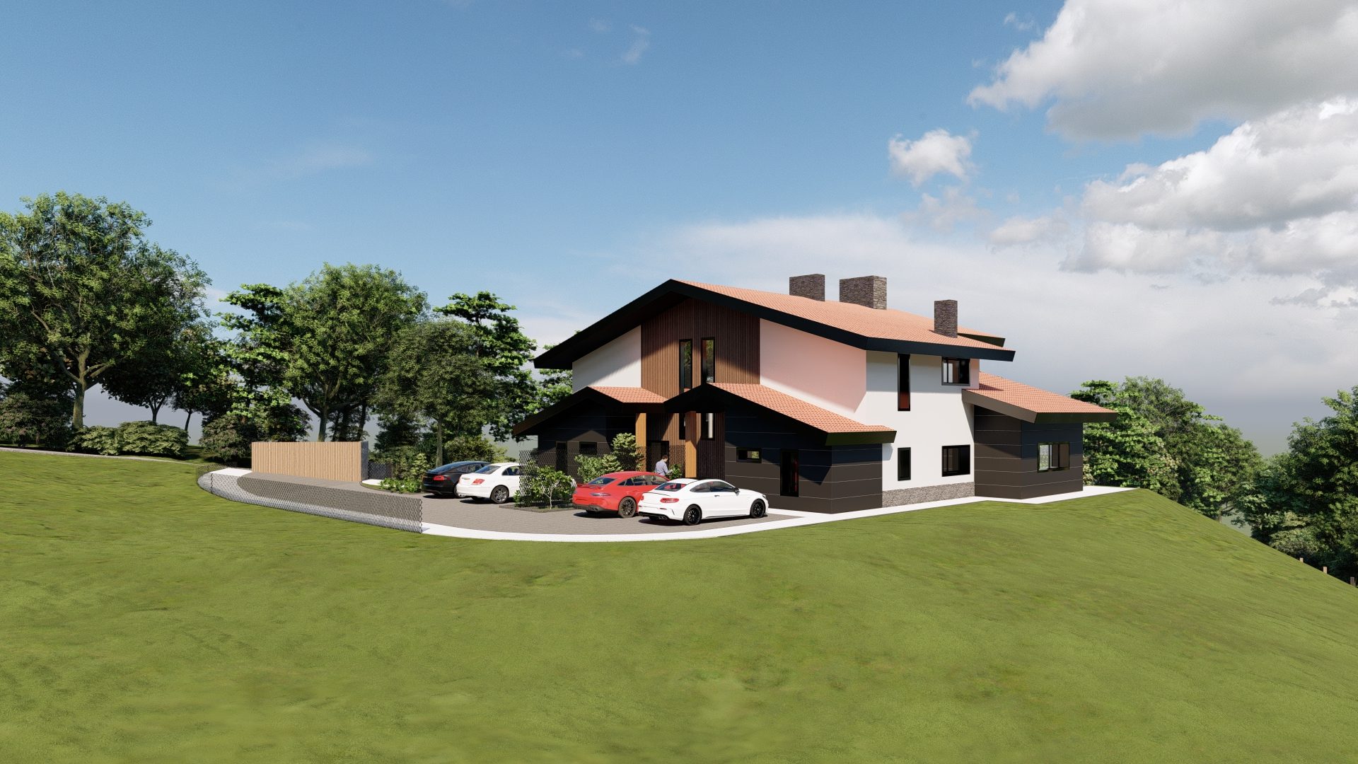 Proyecto UB: vivienda bifamiliar orientada al paisaje en Amorebieta